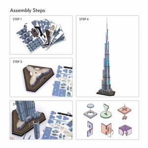 CubicFun 3D PUZZLE LED Burj Khalifa 